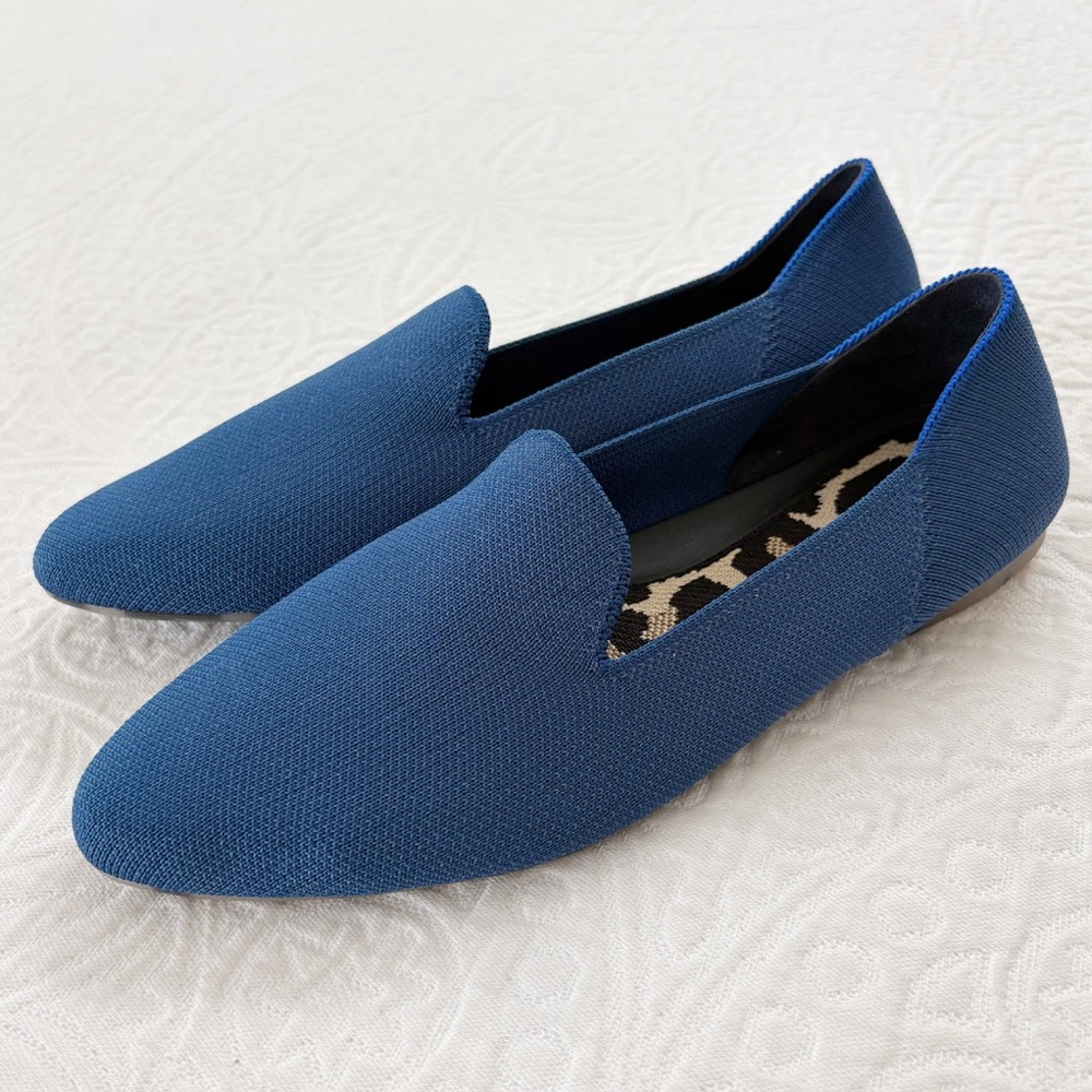 Rothy's Almond‎ Loafer, Blue / Leopard